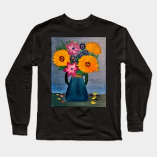 Sunflowers in a vase Long Sleeve T-Shirt